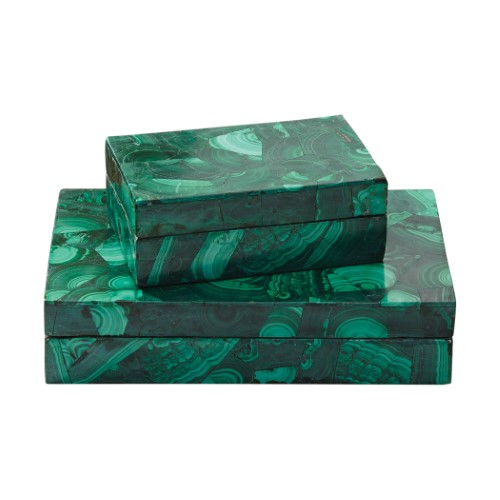 Malachite Stone Box