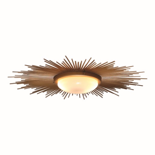 Sunburst Light Fixture-Gold