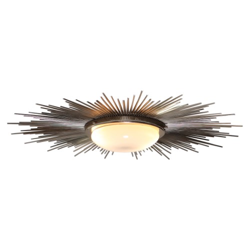 Sunburst Light Fixture-Nickel