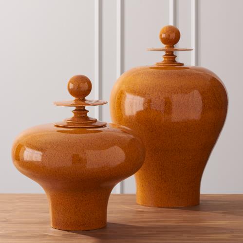 Happy Temple Jars-Orange