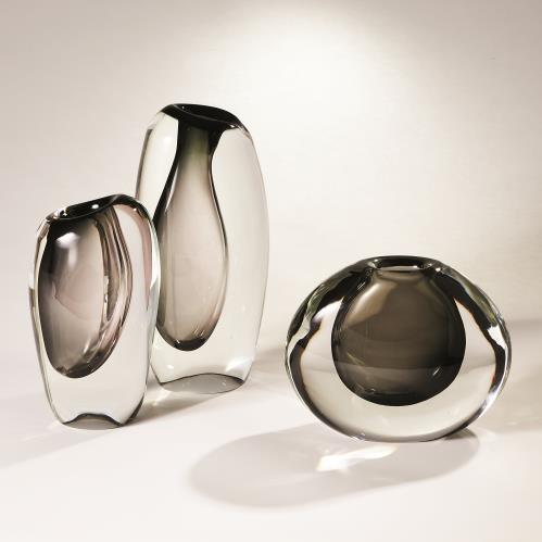 Off Set Vases - Grey