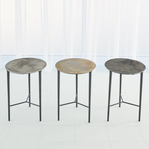 Circle Etched Accent Tables Circle Etched Accent Tables