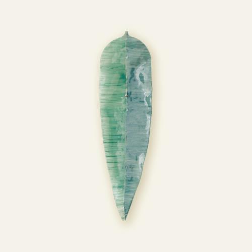 Glass Wall Leaf-Blue/Green