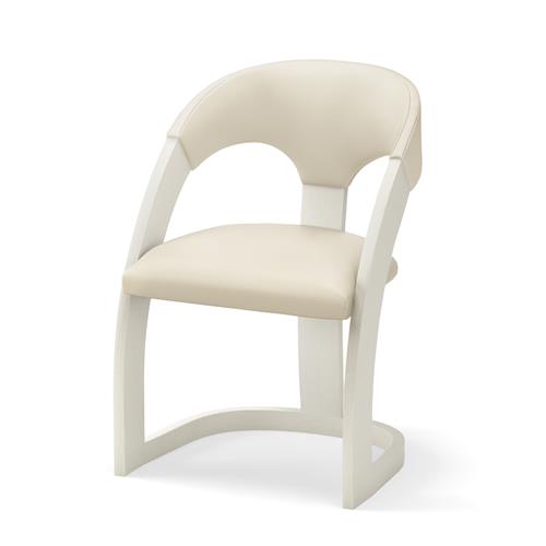 Delia Chair-Antique White-Milk Leather