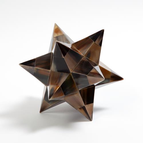 Stellated Dodecahedron-Brown Horn