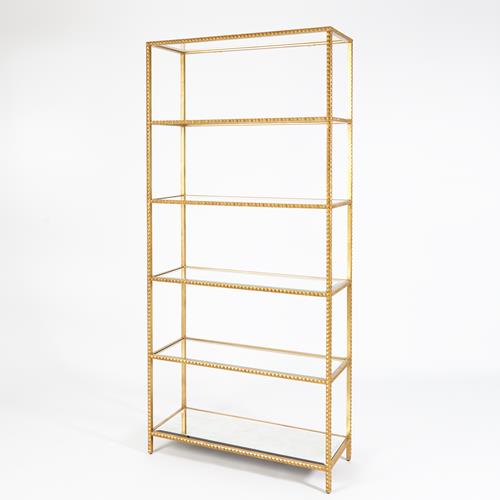 Stud Etagere-Gold Leaf