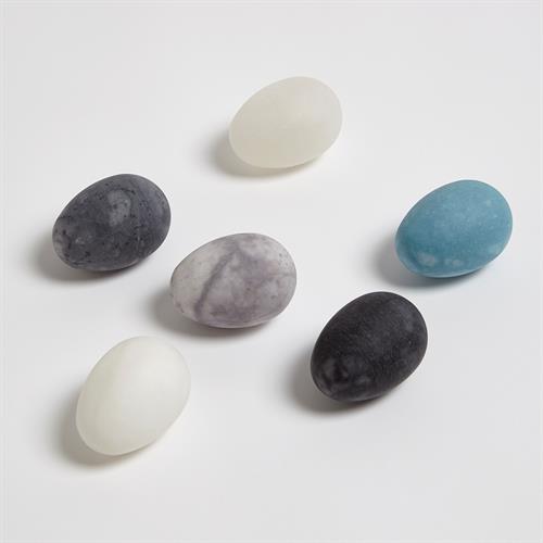 S/6 Assorted Alabaster Eggs S/6 Assorted Alabaster Eggs