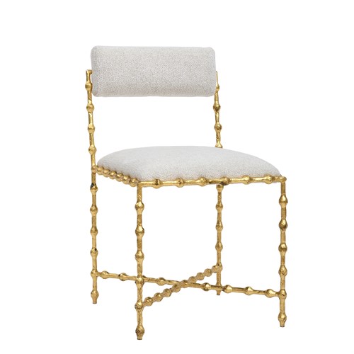 Elder Dining Chair-Gold Leaf