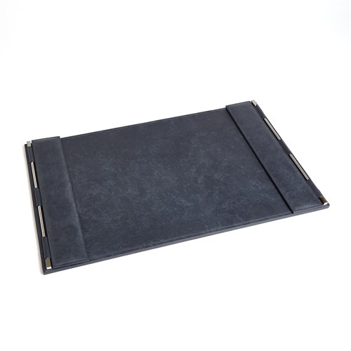 Flap Desk Blotter-Blue Wash