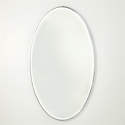 Elongated Oval Mirror-Nickel