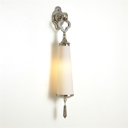 Quatrefoil Sconce-Nickel-HW