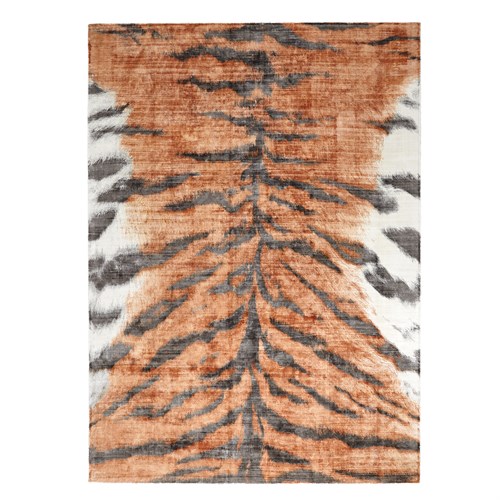 Tiger Stripe Rug-Orange