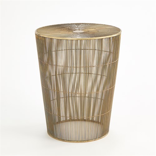 Radiance Side Table-Antique Brass