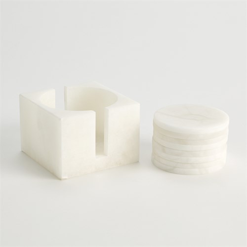 S/8 Alabaster Coasters