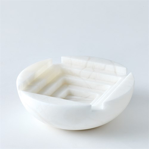 Stepwell Bowl-Alabaster