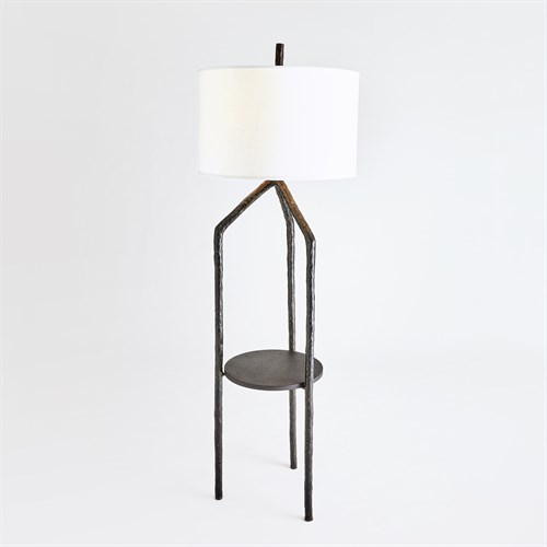 Trio Table/Floor Lamp-Bronze Verdi w/Granite