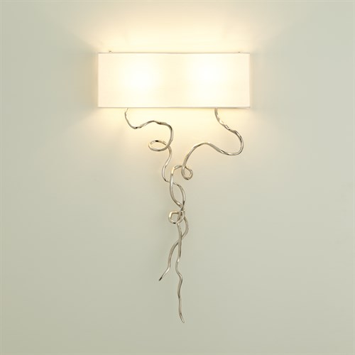 Morning Glory Wall Sconce-Nickel-HW