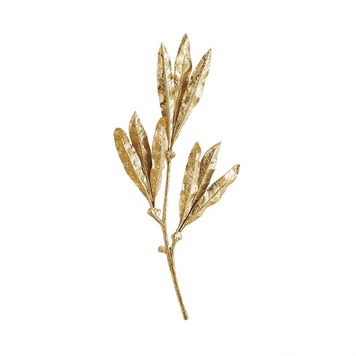 Mango Leaves Wall Decor-Brass