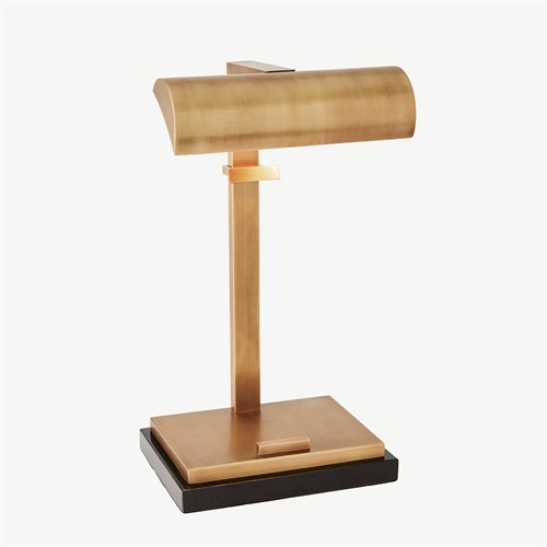 Tabletop Easel Lamp-Matte Brass