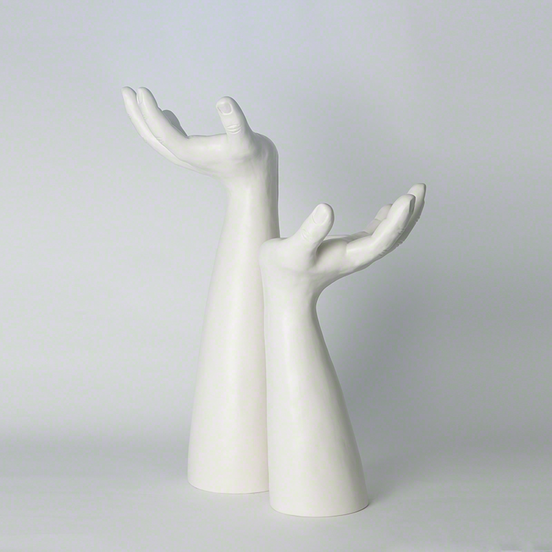 Palma Candleholders-Matte White