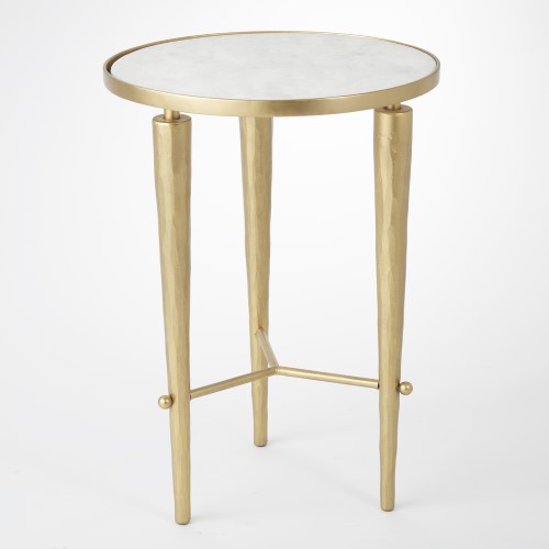 Jasper Accent Table-Brass