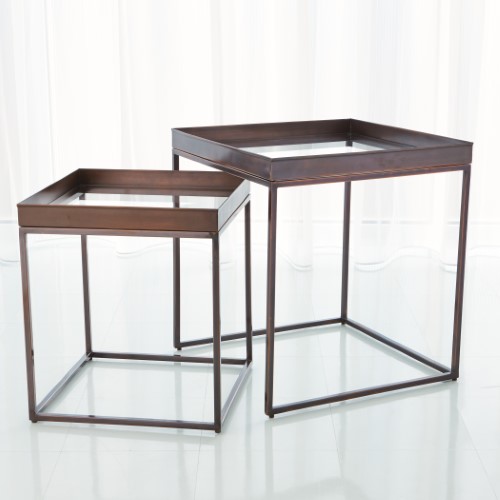 S/2 Perfect Nesting Tables-Bronze