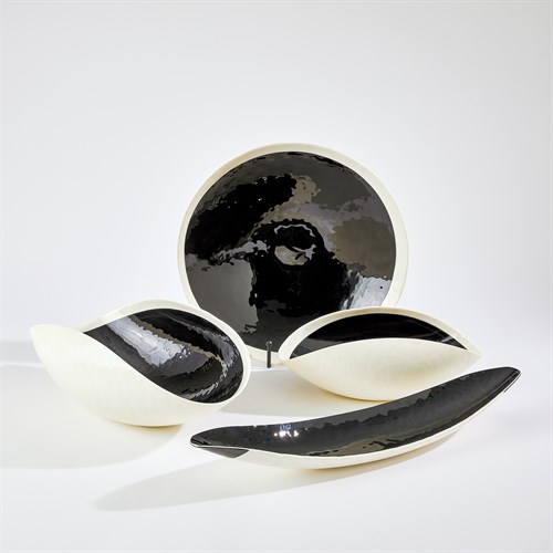 Ebony & Ivory Glass Collection