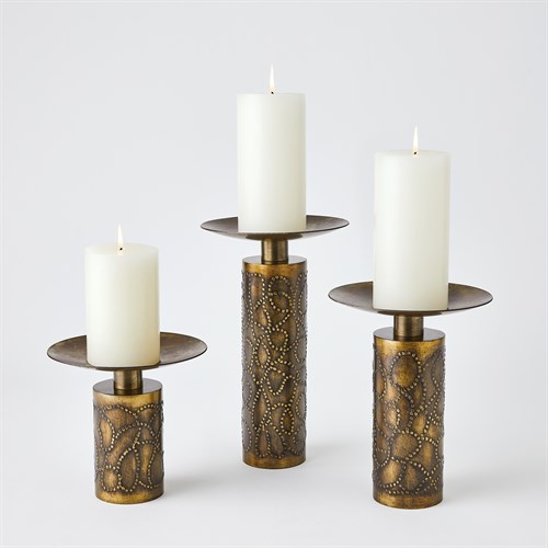 Paten Candle Holder-Antique Brass