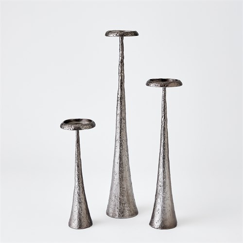 Beacon Candle Holders-Gunmetal