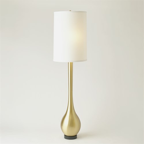 Bulb Vase Lamps-Brushed Brass