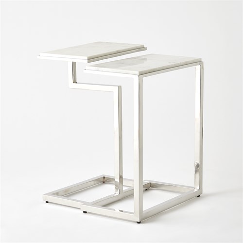 Set of 2-C Nesting Tables-Nickel Set of 2-C Nesting Tables-Nickel