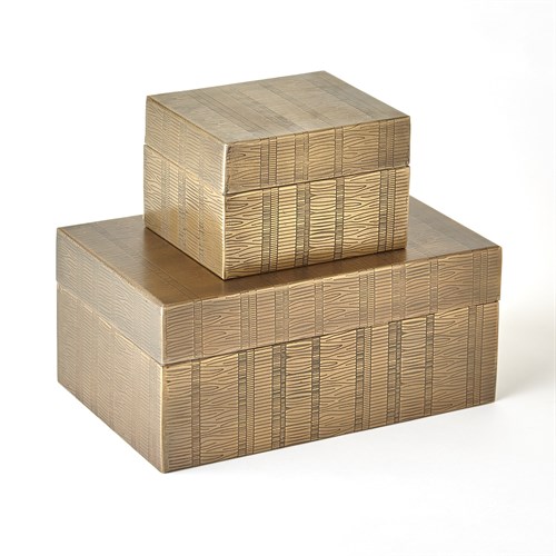 Kokoro Etched Boxes-Brass