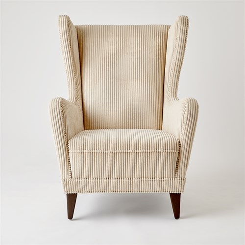 Wing Chair-Wide Wale Corduroy