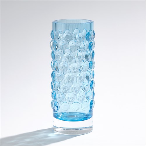 Bubble Cylinder Vase-Cobalt Bubble Cylinder Vase-Cobalt