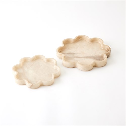 Cumulus Alabaster Trays-Cream