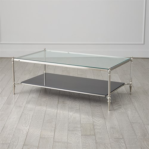 Medford Cocktail Table-Nickel