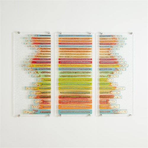 Sticks Fused Glass Wall Art