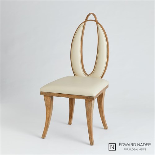 Adelaide Chair-Beige Leather