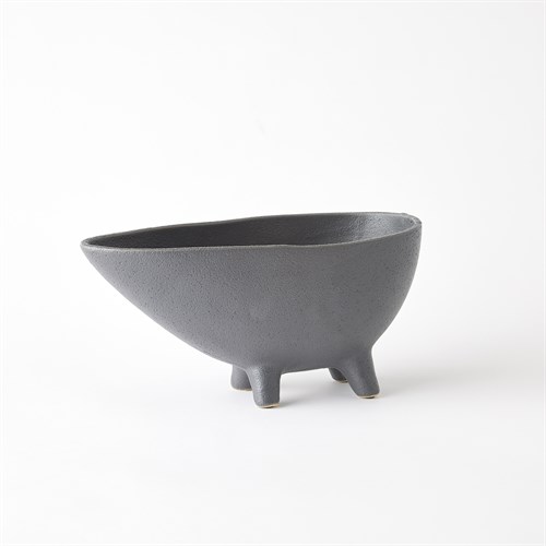 Footed Bowl-Dark Grey