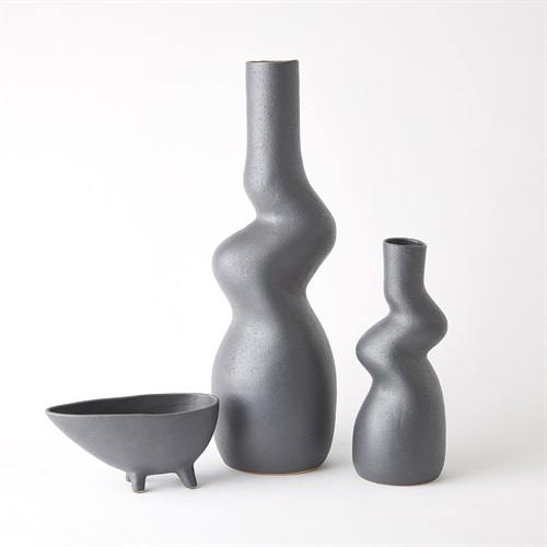 Crooked Vases-Dark Grey