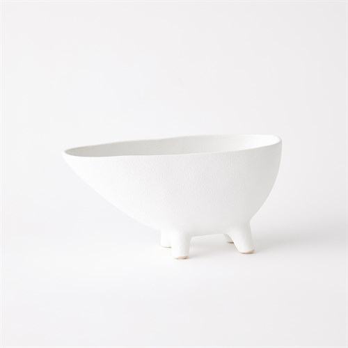 Footed Bowl-White
