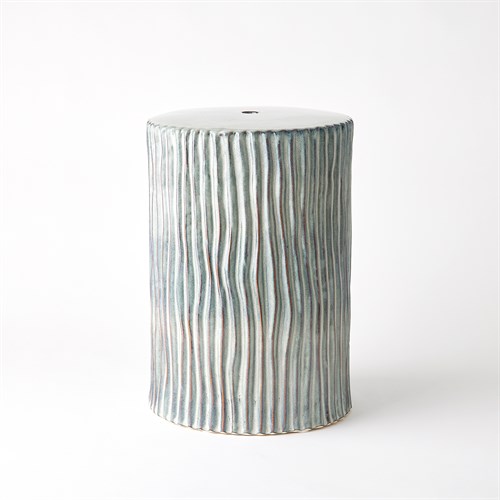 Texture Wave Stool-Shiny Grey Texture Wave Stool-Shiny Grey