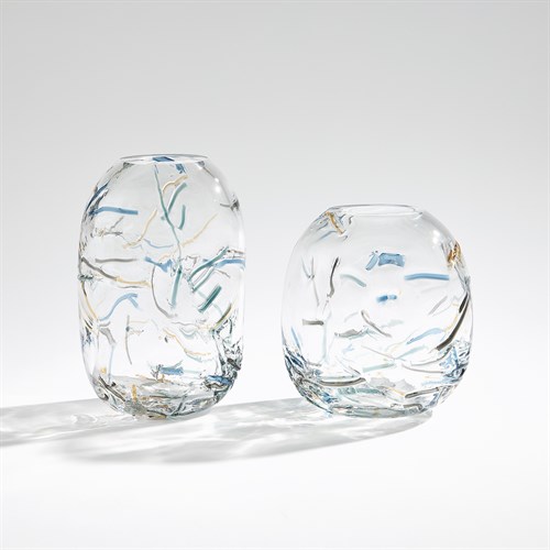 Confetti Glass Vases-Multicolor Confetti Glass Vases-Multicolor