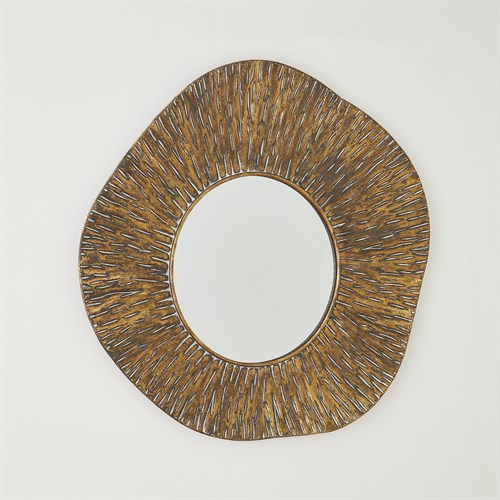 Ameba Wall Mirror-Antique Gold Ameba Wall Mirror-Antique Gold