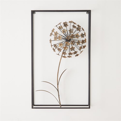 Dandelion Wall Decor-Antique Gold