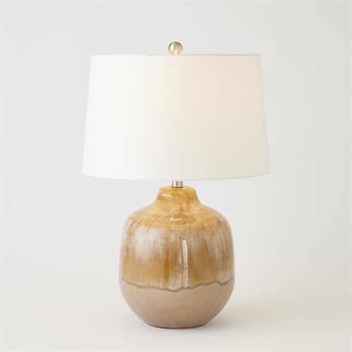 Earth Glazed Table Lamp-Brown Earth Glazed Table Lamp-Brown