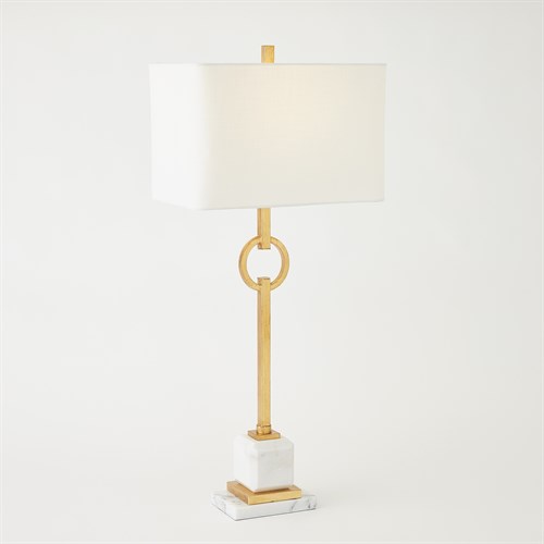 Top Ring Table Lamp-Gold Leaf Top Ring Table Lamp-Gold Leaf