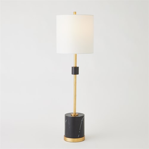 Faux Marble Table Lamp-Black/Gold Faux Marble Table Lamp-Black/Gold