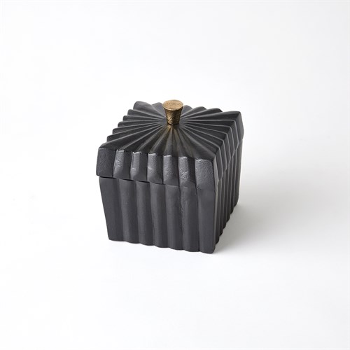 Square Box-Black w/Gold Knob Square Box-Black w/Gold Knob
