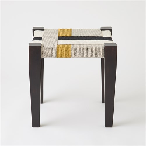 Jute Stool-Black/Grey/White/Yellow Jute Stool-Black/Grey/White/Yellow